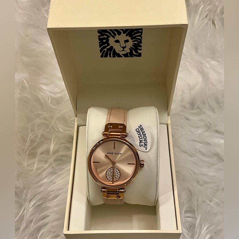 Anne Klein Rosegold with Swarovski Watch NWT
